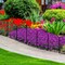 25-Pack Decorative Garden Fence - 24in/61cm H x 27ft/8.2m L Rustproof Metal Animal Barrier, Diamond Mesh Design for Yard, Patio, Christmas Tree Protection